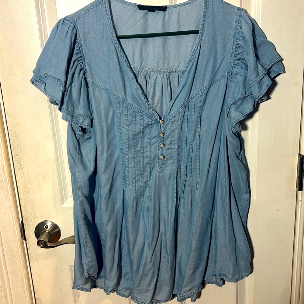 Blue blouse worn once